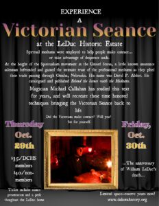 Victorian Seance poster